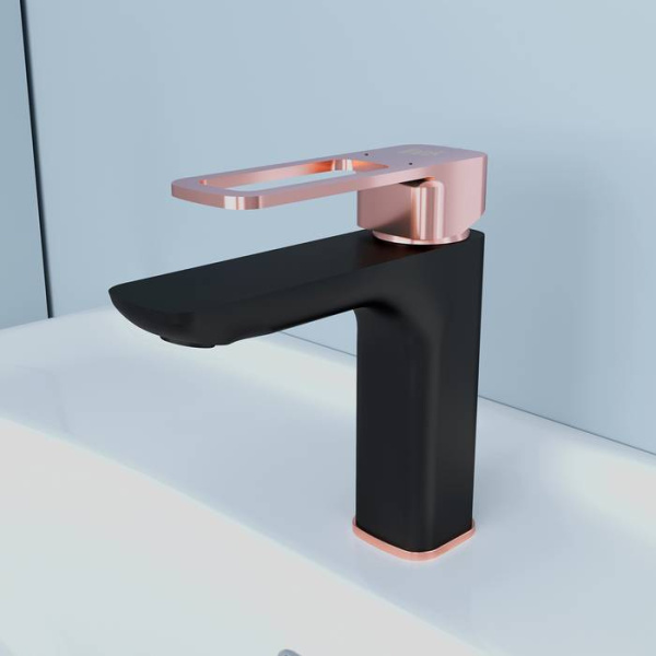 Смеситель для раковины IDDIS Slide SLIBG00i01, черный матовый